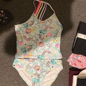 Barely used children's place tankini